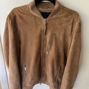 All Saints Camel Suede Jacket